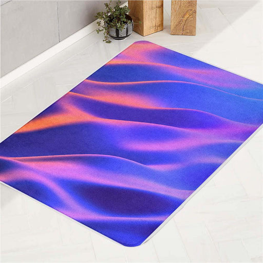 cloth illusion dimesion wavy bath rugs