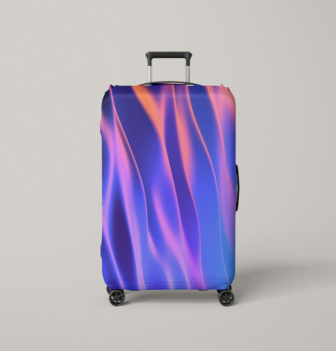 cloth illusion dimesion wavy Luggage Cover | suitcase