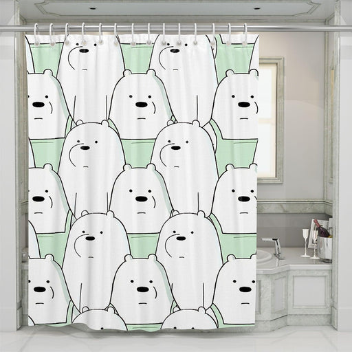 clothes white bear we bare bears shower curtains