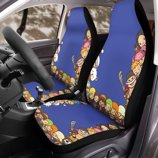 chibi character from one piece Car Seat Covers