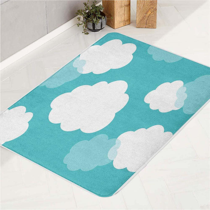 cloud on afternoon bath rugs