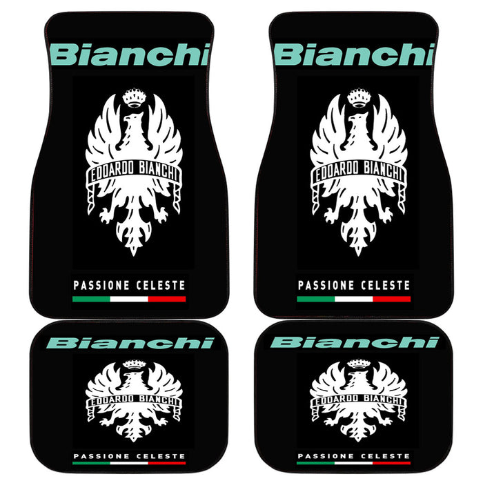 Eddardo Bianchi Passione Celeste Car floor mats Universal fit