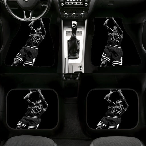 chicago bulls black and white Car floor mats Universal fit