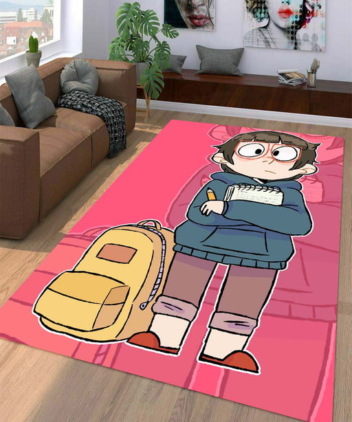 chloe with book we bare bears Living room carpet rugs