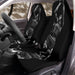 chicago bulls black and white Car Seat Covers