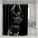 chicago bulls black and white shower curtains