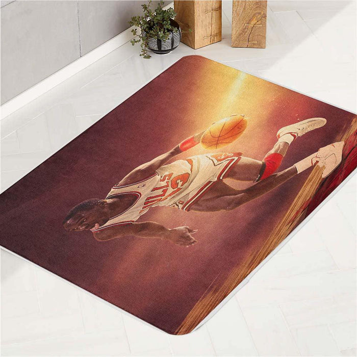 chicago bulls orange vibe bath rugs