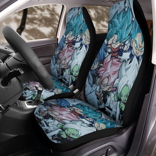 chibi super saiyan character Car Seat Covers