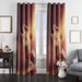 chicago bulls orange vibe window Curtain