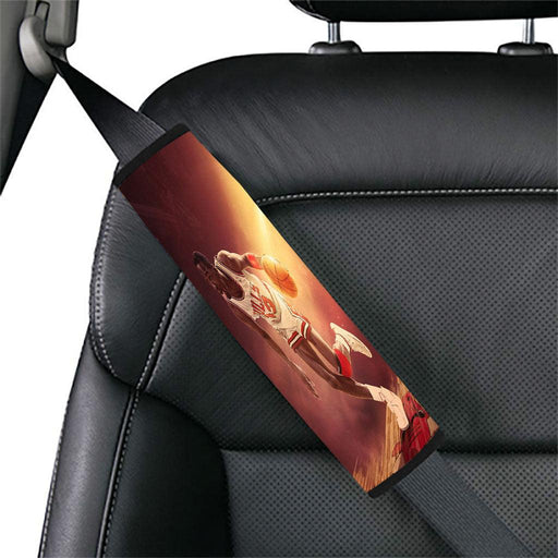 chicago bulls orange vibe Car seat belt cover - Grovycase