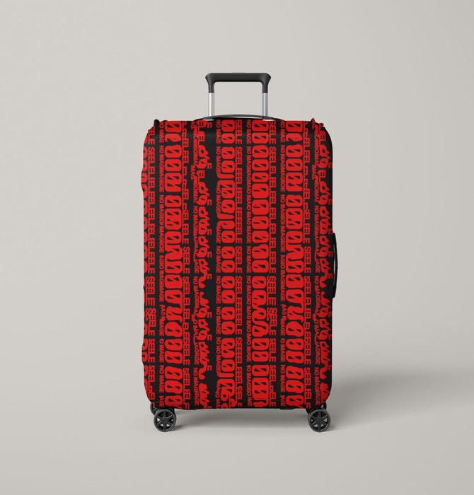 code neon light evangelion Luggage Cover | suitcase