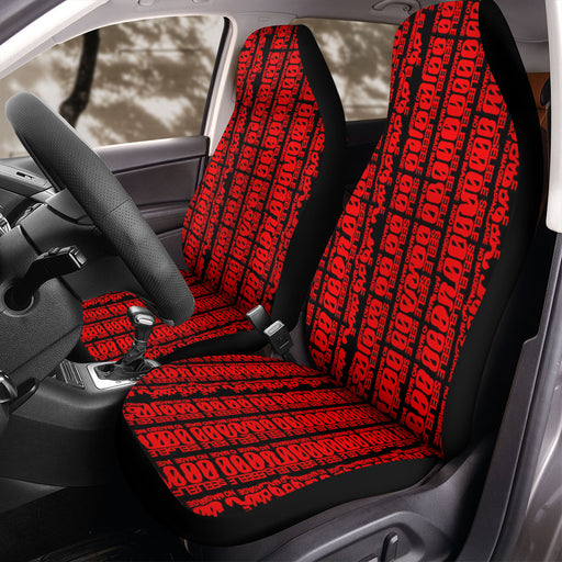 code neon light evangelion Car Seat Covers