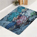 chibi super saiyan character bath rugs