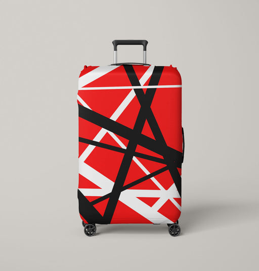 eddie van halen guitar stripes Luggage Cover | suitcase