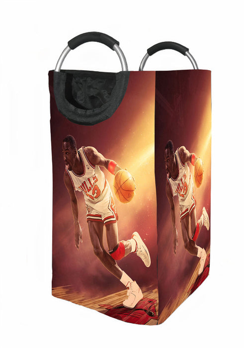 chicago bulls orange vibe Laundry Hamper | Laundry Basket