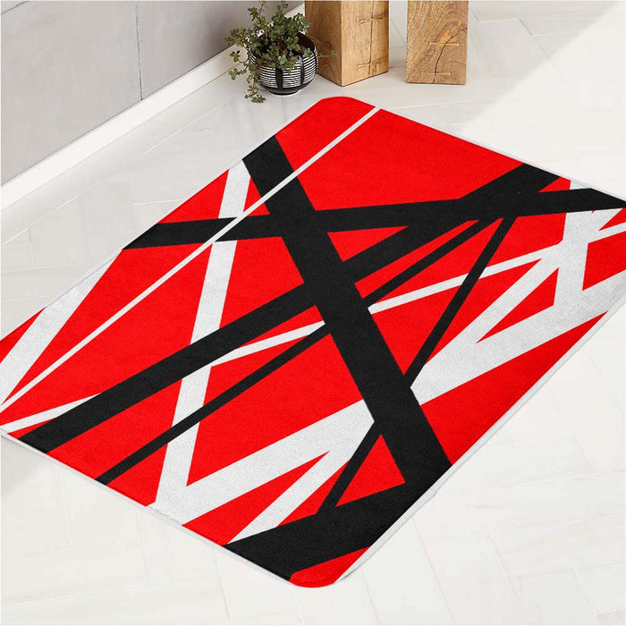 Eddie Van Halen Guitar Stripes bath rugs