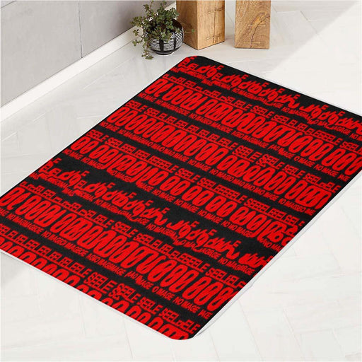 code neon light evangelion bath rugs