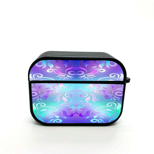 cold color floral theme airpods case