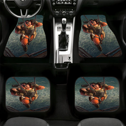 child and gibraltar above the sea Car floor mats Universal fit