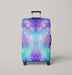 cold color floral theme Luggage Cover | suitcase