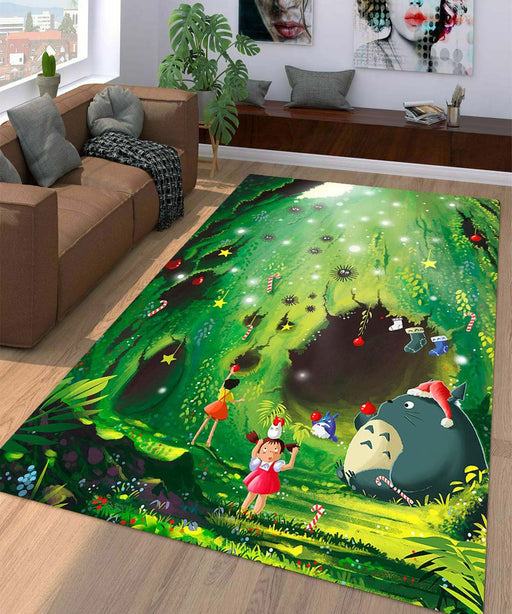 christmas totoro Living room carpet rugs