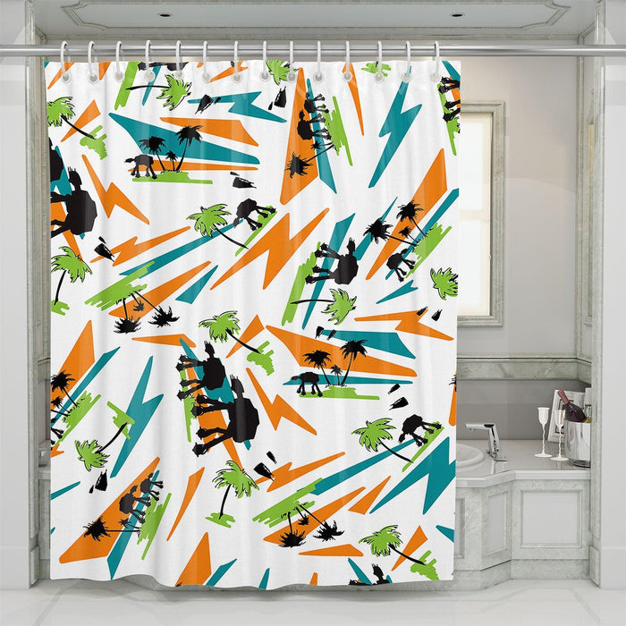 collaboration vans and star wars shower curtains