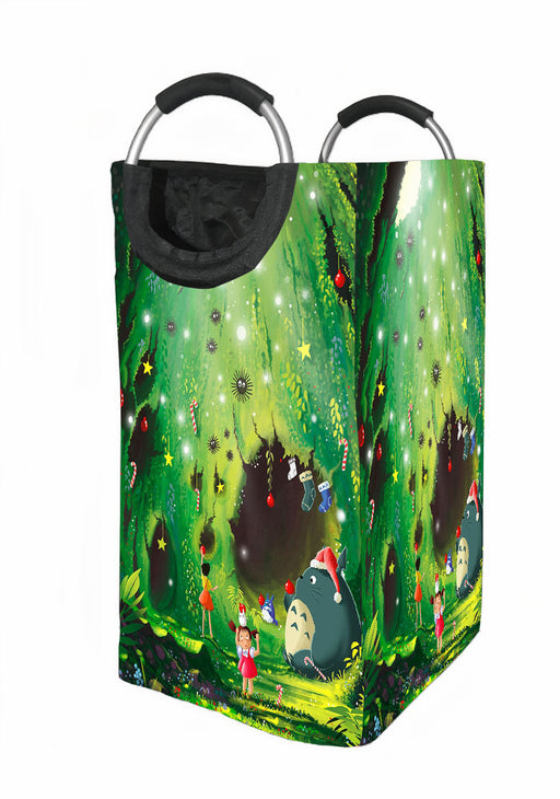 christmas totoro Laundry Hamper | Laundry Basket