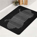 chookity funal space font bath rugs