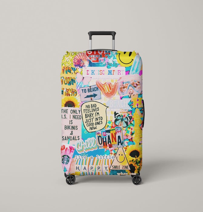 collage pop tumblr Luggage Cover | suitcase