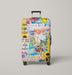 collage pop tumblr Luggage Cover | suitcase