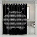 chookity funal space font shower curtains