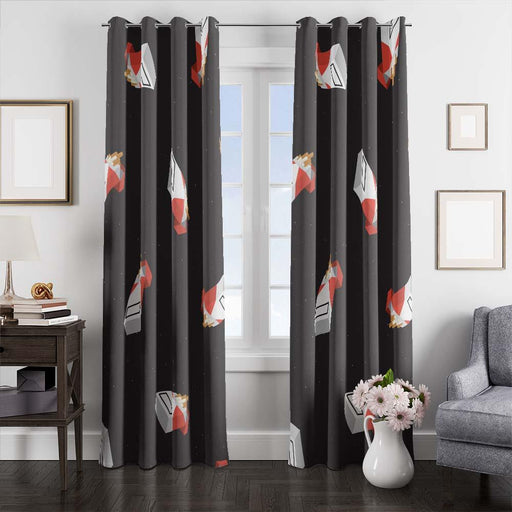 cigarettes pattern window curtains