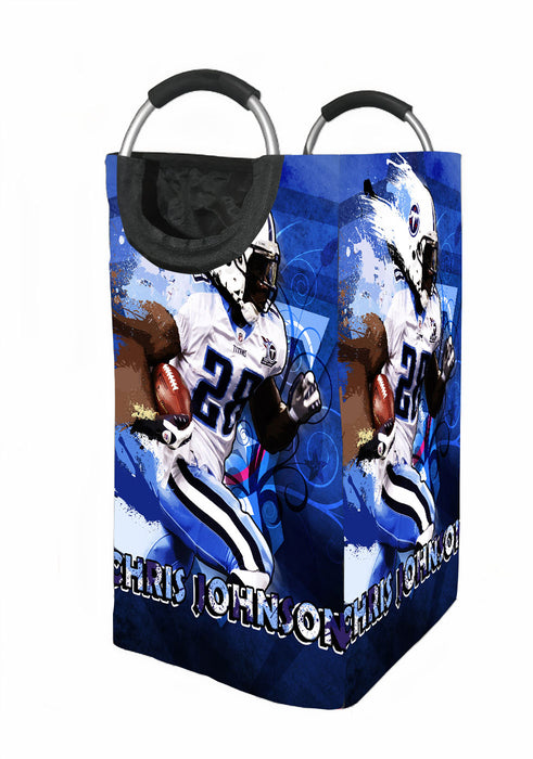 chris johnson bring the ball player nfl brush Laundry Hamper | Laundry Basket