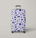 collective pattern for winter and christmas Luggage Cover | suitcase