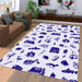 collective pattern for winter and christmas Living room carpet rugs