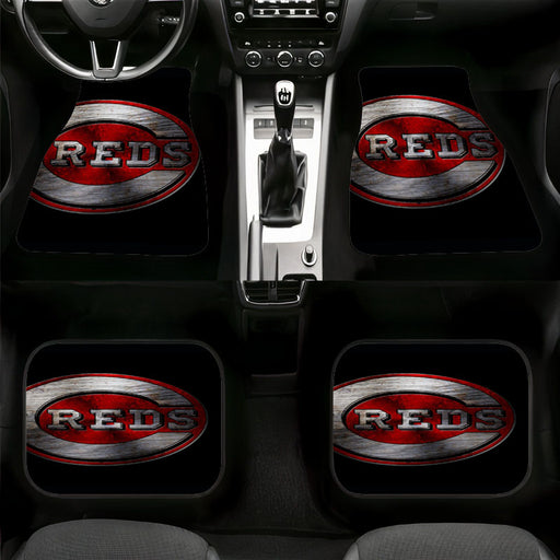 cincinnati reds logo metal Car floor mats Universal fit