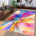 color rainbow explode pattern Living room carpet rugs