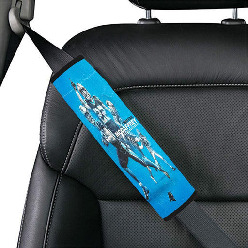 christian mccaffrey by carolina panthers Car seat belt cover - Grovycase