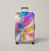 color rainbow explode pattern Luggage Cover | suitcase