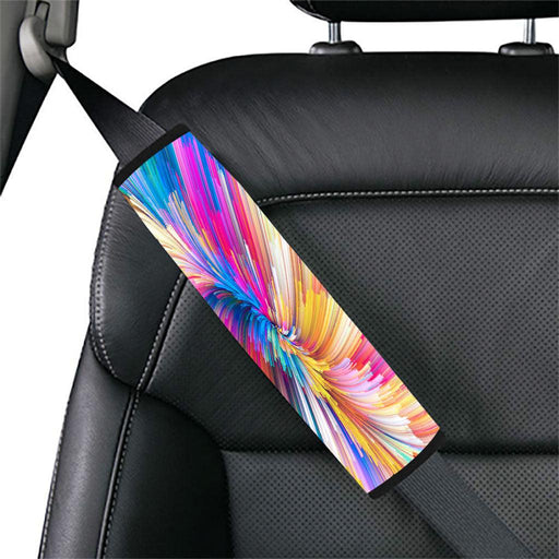 color rainbow explode pattern Car seat belt cover