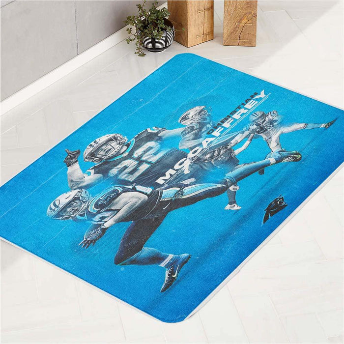 christian mccaffrey by carolina panthers bath rugs