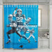 christian mccaffrey by carolina panthers shower curtains