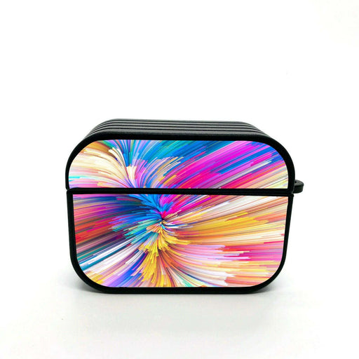 color rainbow explode pattern airpods case