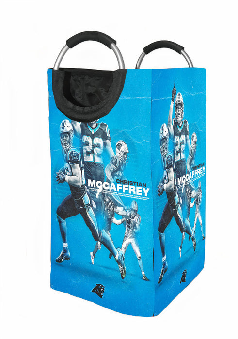 christian mccaffrey by carolina panthers Laundry Hamper | Laundry Basket