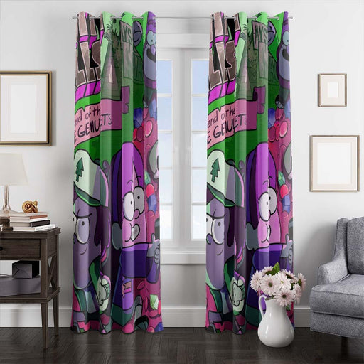 cinematic graviy falls window curtains