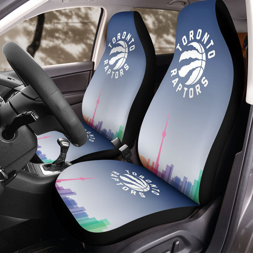 city colorful toronto raptors Car Seat Covers