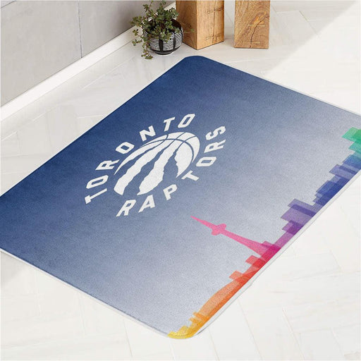 city colorful toronto raptors bath rugs