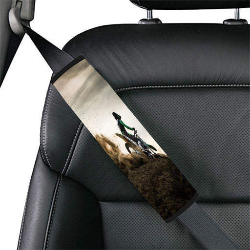 cinematic motocross scene Car seat belt cover - Grovycase