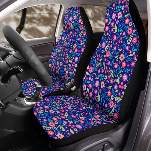 colorful flowers pattern theme Car Seat Covers