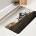 cinematic motocross scene bath rugs